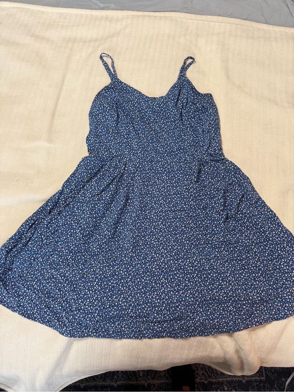 Old Navy Blue Floral Spaghetti Strap Sundress